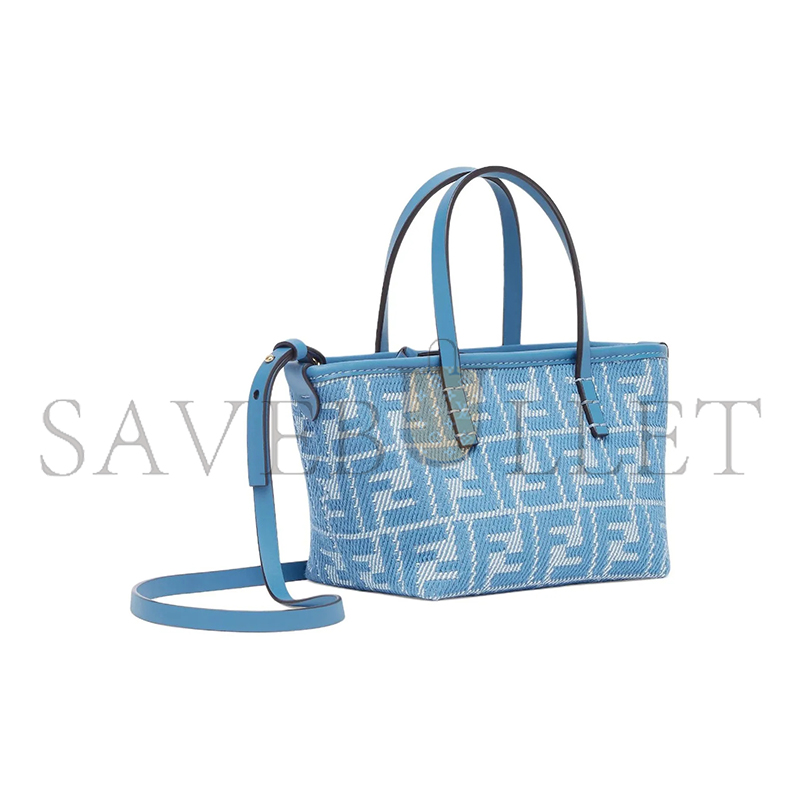 F**di roll mini fabric blue 8bs096aupxf1skl (15.5*13*11cm)